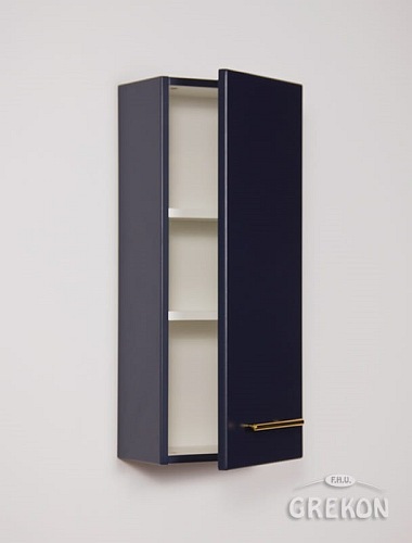 Szafka wisząca niska granatowy mat 30x72 cm Belli Gold Gante