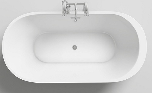 Czarno biała wanna wolnostojąca 170 cm Vox Hydrosan