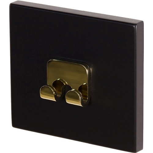 Wieszak podwójny złoty Belli Gold C