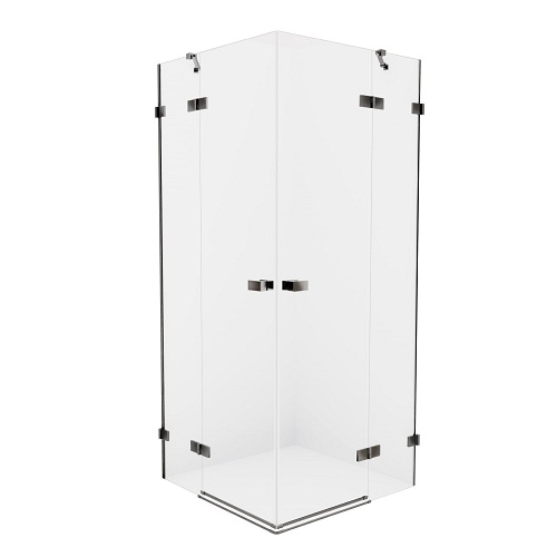 Kabina prysznicowa stal szczotkowana 110x120 EXK-3397 Avexa New Trendy Gunmetal Brushed