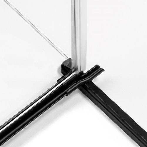 Czarna kabina pięciokątna 100x80 EXK-3883 Avexa New Trendy Black