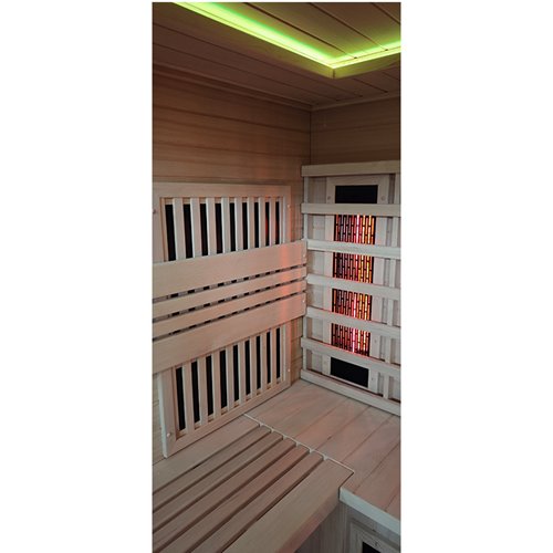 Sauna Combo na podczerwień + fińska 5-osobowa 180x160 cm Helsi1 6KW