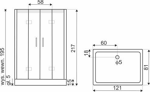 Kabina z hydromasażem Tuluza Kerra