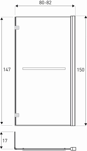 Parawan nawannowy ruchomy Cristal 21 Kerra