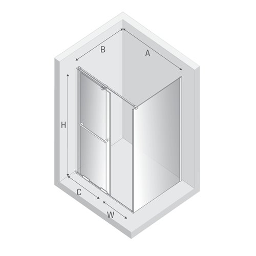 Smart New Trendy kabina prysznicowa prostokątna 100x100 cm EXK-6588