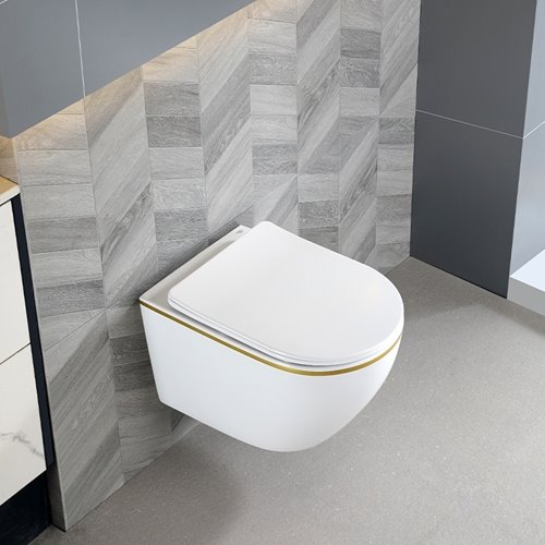 Zestaw podtynkowy stelaż GEBERIT DUOFIX + miska MIZU-WH-GL-TR-03 + przycisk DELTA 50 biały