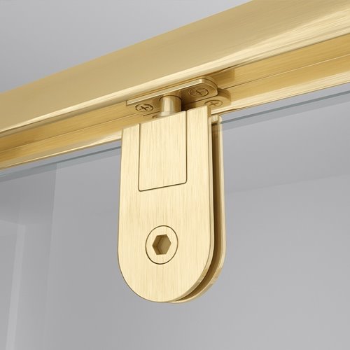 Zawiasy drzwi prysznicowych złote detal