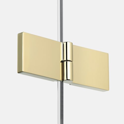 Złota kabina prostokątna składana 80x90 K-1949 New Soleo Light Gold New Trendy