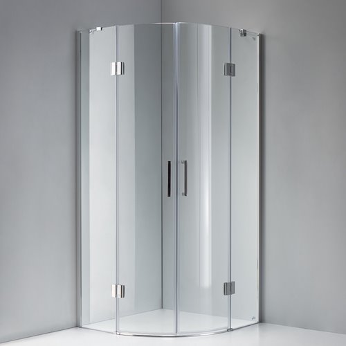 Kabina prysznicowa półokrągła 90x90 drzwi uchylne KZ92B