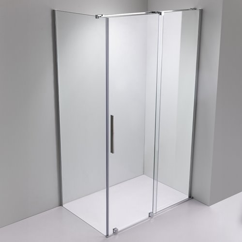 Kabina prysznicowa prostokątna drzwi rozsuwane narożna szkło 8 mm 140x90 cm ASTRA-CH-A-140+B90+E
