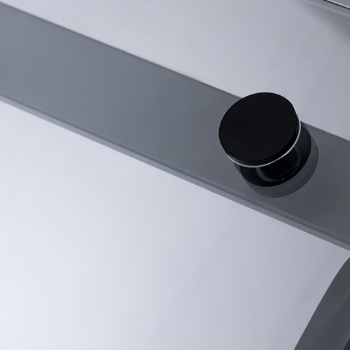 Czarne drzwi prysznicowe do wnęki 145-150 cm rozsuwane SH03GB szkło 8 mm