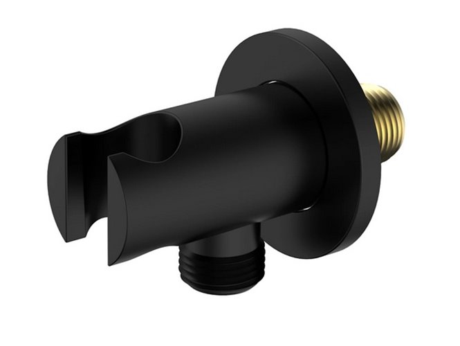 Zestaw prysznicowy podtynkowy z wylewką wannową czarny Ultimate ANUL131321 Avapax