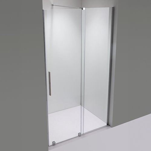 Drzwi prysznicowe rozsuwane szkło 8 mm 120 cm ASTRA-CH-A-120 zestaw