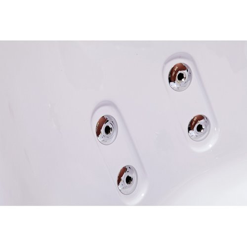 Wanna z hydromasażem narożna podgrzewacz wody 152x152 cm Tiga 604