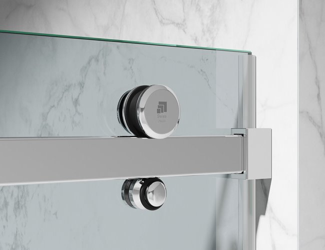 Kabina prysznicowa narożna 120x80 cm szkło 8mm przeźroczyste profile złoty mat Swiss Liniger