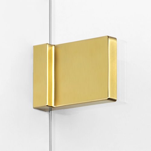 Złota szczotkowana kabina prysznicowa przyścienna lewa 100x70 cm EXK-3082 Avexa New Trendy Gold Brushed