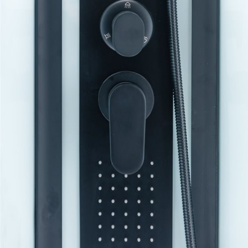 Kabina prysznicowa zabudowana na niskim brodziku kwadratowa 90x90 LISA-90