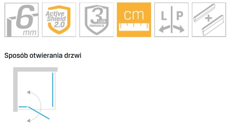 Złota kabina prysznicowa prostokątna 100x110 K-1861 New Soleo Light Gold New Trendy