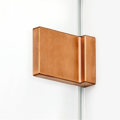 Miedziana Avexa Copper Brushed New Trendy EXK-3764 ścianka prysznicowa 90 cm szkło 8 mm