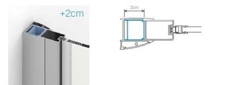 Profil poszerzający do kabin New Trendy PP-0008