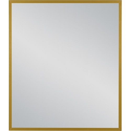 Lustro łazienkowe prostokątne 70x80 cm złota rama