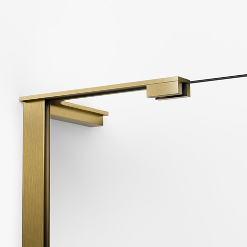 Parawan wannowy kolor złoty szczotkowany lewy 100x150 P-0245-WL Nesta Gold Brushed New Trendy