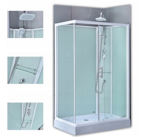 Kabina prysznicowa prostokątna zabudowana 120x80 WSH-307P