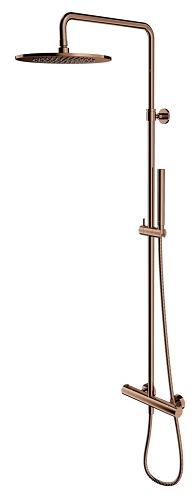 Zestaw prysznicowy bateria termostatyczna Y1244SUCP Omnires Y miedź