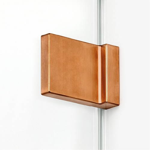 Miedziana kabina prysznicowa podwójne drzwi uchylne 80x100 EXK-3667 Avexa New Trendy Copper Brushed