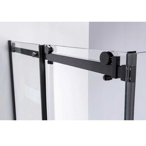 Czarna kabina prysznicowa prostokątna 110x80 szkło 8mm BS15B