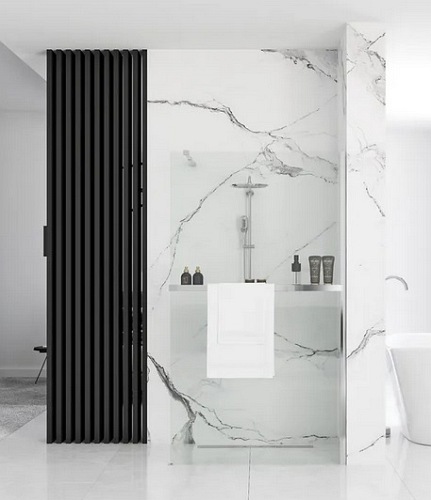 Ścianka prysznicowa z półką i wieszakiem 80 cm Aero Evo Rea