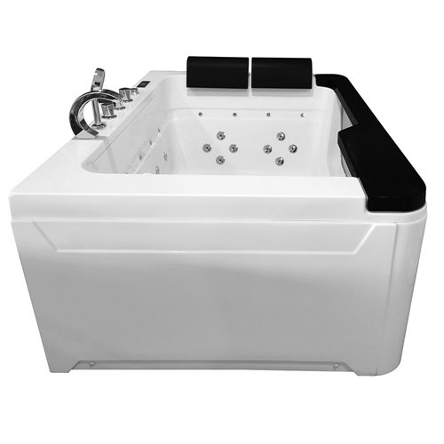 Przeszklona prostokątna wanna z hydromasażem 173x120 cm MO-1280