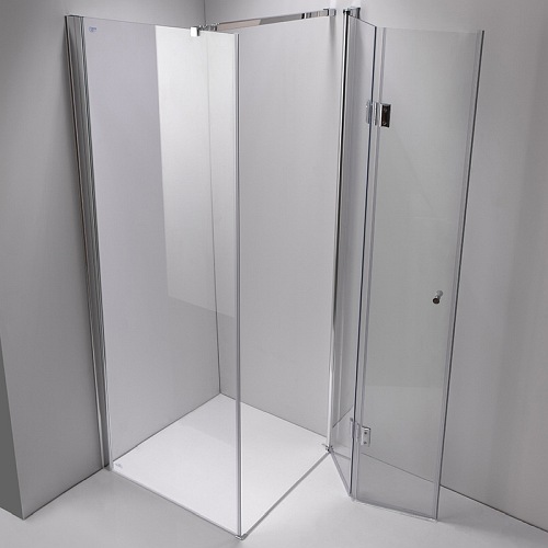 Kabina prysznicowa drzwi składane pojedyncze kwadratowa 80x80 KZ1180A