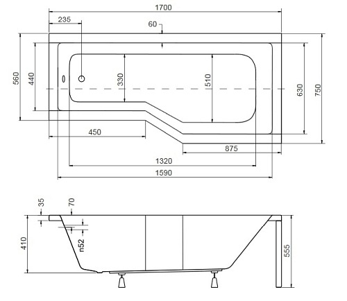 Wanna + parawan 2S Integra 170 Prawa Besco