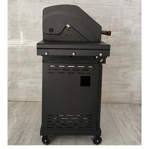 Grill gazowy ZEUS-A kolor czarny ruszt żeliwny moc 8,5 kW + pokrowiec + palnik boczny