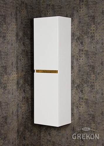 Słupek łazienkowy wiszący złoty uchwyt 144x40 seria Diamond Gold Gante