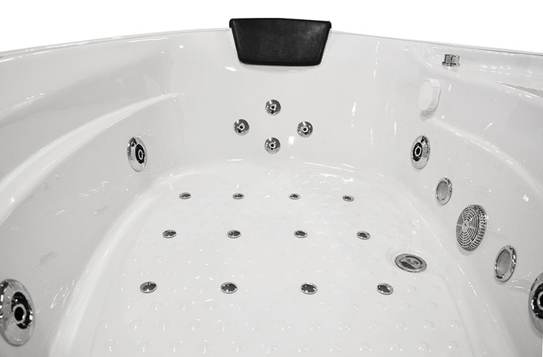 Duża kabino wanna Spa z hydromasażem 150x150 cm MO-08150