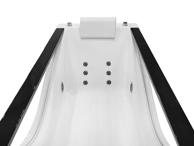 Wanna z hydromasażem prostokątna 170x80 cm MO-0011L