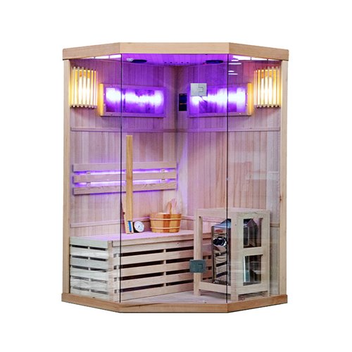 Sauna fińska 2 osobowa wysokotemperaturowa 3,5KW Harvia 120x120 cm Kemi2