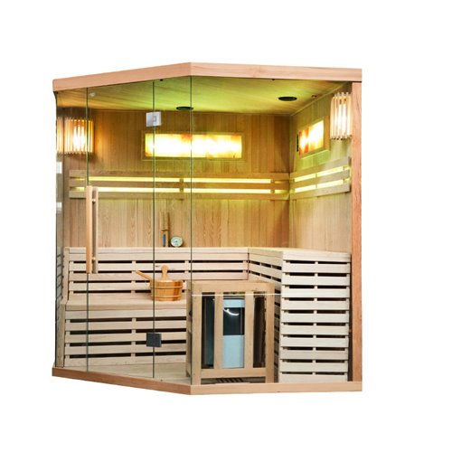Sauna fińska 6 osobowa wysokotemperaturowa 8KW Harvia 200x200 cm Kemi6