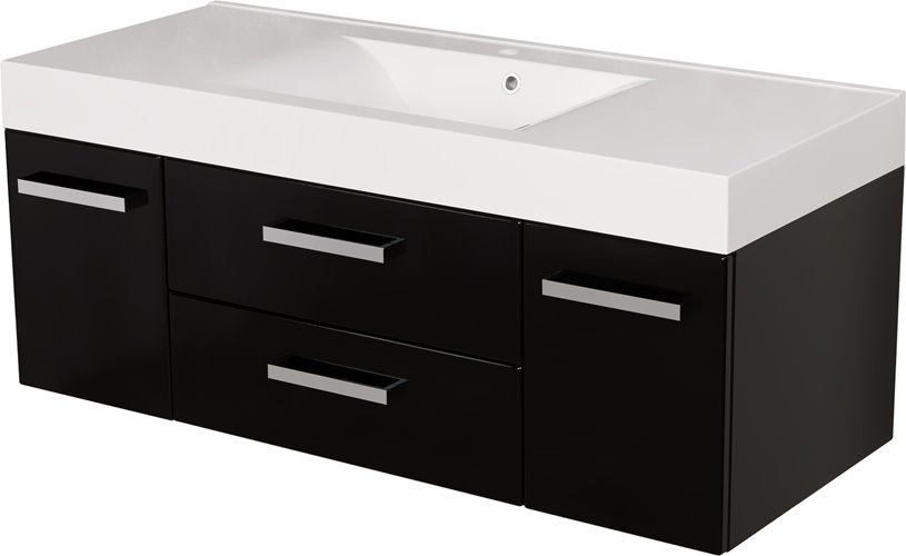 Szafka wisząca z umywalką 120/50C NADIA seria Fokus C