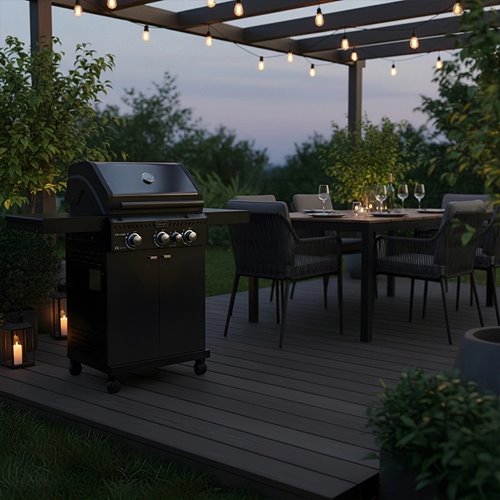 Grill gazowy ZEUS-B kolor czarny ruszt żeliwny moc 11,5 kW + pokrowiec + palnik boczny zdjęcie 16
