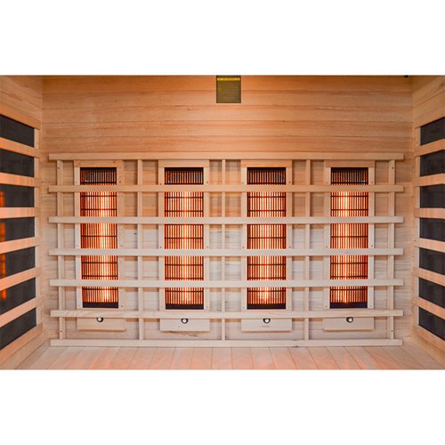 Sauna na podczerwień 4-osobowa 175x120 cm grzejniki kwarcowe i karbonowe Alta5 Infrared