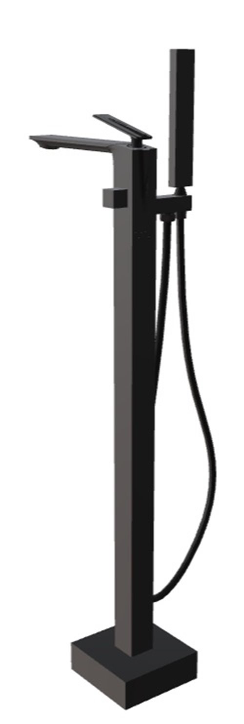 Bateria wannowa wolnostojąca czarny matt Aspira Besco BW-A-CZ