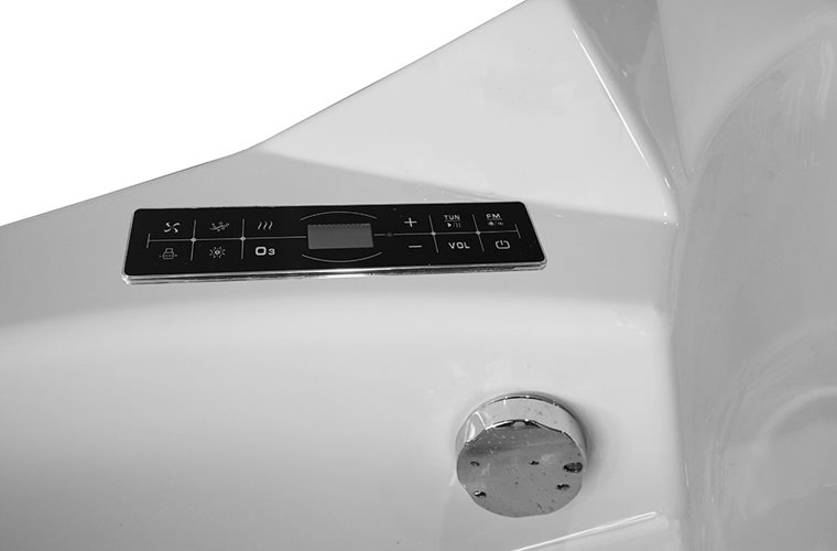 Wanna z hydromasażem narożna 150x150 cm MO-0632BP