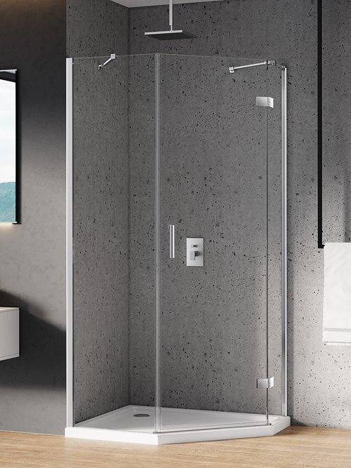 Kabina pięciokątna 80x100 lewa K-0563 New Azura New Trendy