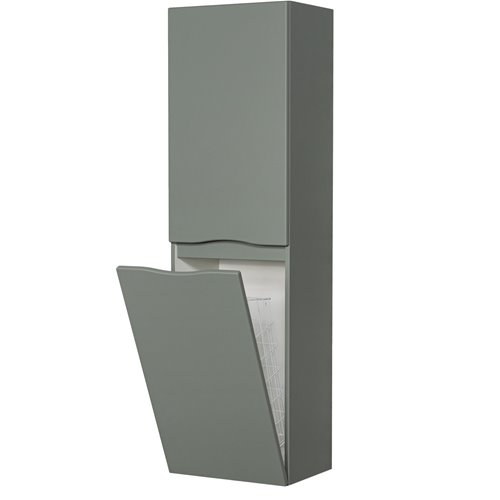 Słupek łazienkowy wiszący z koszem kolor szałwiowy ONDA 45x155 cm Gante