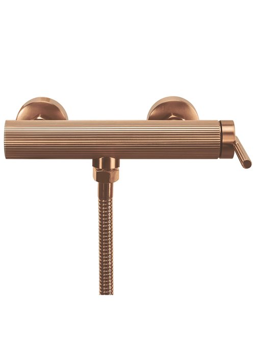 Bateria prysznicowa natynkowa Rea Argon miedź szczotkowana