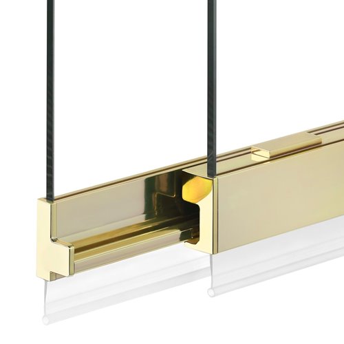 Parawan wannowy rozsuwany złoty połysk 85x150 P-0101 Sensi Light Gold New Trendy