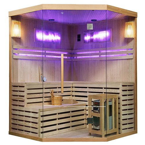 Sauna fińska 6 osobowa wysokotemperaturowa 8KW Harvia 180x180 cm Kemi7
